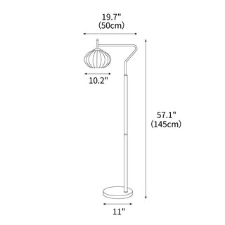 Arc Sphere Mid-Century Modern Metal Floor Light