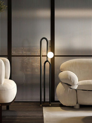 Cusp Minimalist Wood Floor Lamp