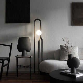 Cusp Minimalist Wood Floor Lamp