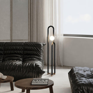 Cusp Minimalist Wood Floor Lamp