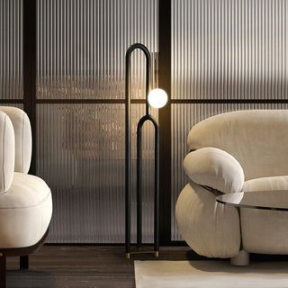 Cusp Minimalist Wood Floor Lamp