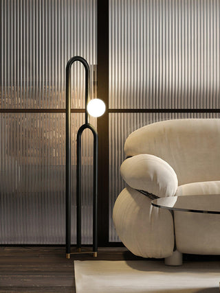 Cusp Minimalist Wood Floor Lamp