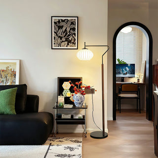Arc Sphere Mid-Century Modern Metal Floor Light
