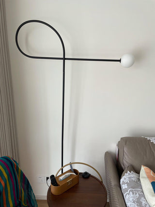 Arcane Orb Minimalist Metal Floor Light