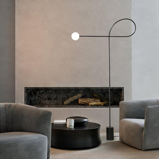 Arcane Orb Minimalist Metal Floor Light