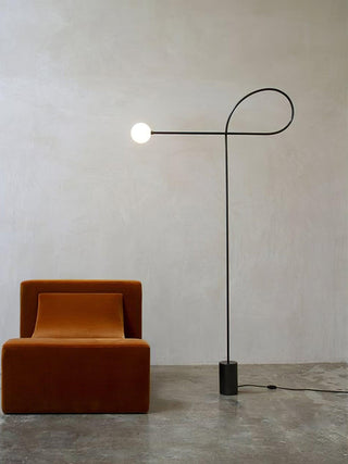 Arcane Orb Minimalist Metal Floor Light