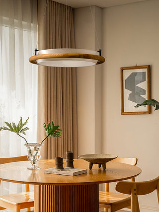 Circlo Minimalist Wood Pendant Light
