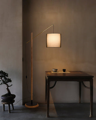 Cantila Modern Wood Floor Lamp