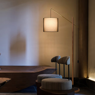 Cantila Modern Wood Floor Lamp