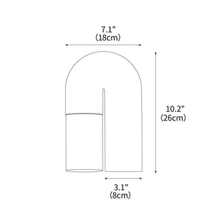 Portal Arcuate Wood Wall Lamp