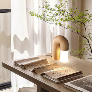 Ulla Scandinavian Wood Table Lamp