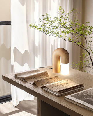 Ulla Scandinavian Wood Table Lamp