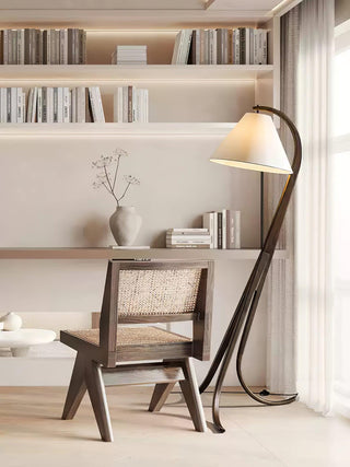 Trident Flowing Wood Floor Lamp