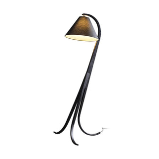 Trident Flowing Wood Floor Lamp
