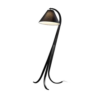 Trident Flowing Wood Floor Lamp