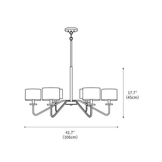 Artin Modern Brass Chandelier