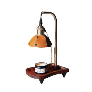 Argand Vinatege Wood Table Light