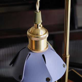 Argand Vinatege Wood Table Light