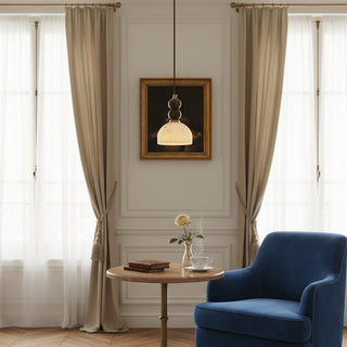 Arica Marble Orb Dome Pendant Light