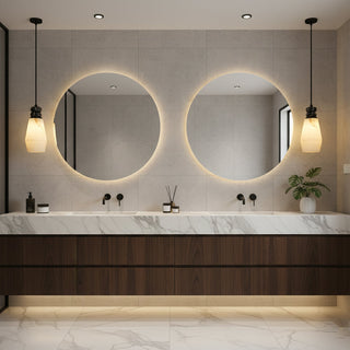 Arica Marble Orb Dome Pendant Light