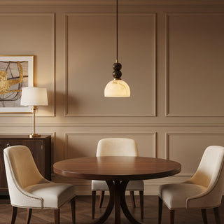 Arica Marble Orb Dome Pendant Light