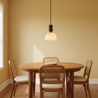 Arica Marble Orb Dome Pendant Light