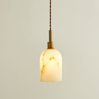 Arica Marble Orb Dome Pendant Light