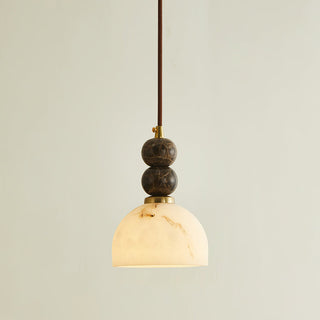 Arica Marble Orb Dome Pendant Light