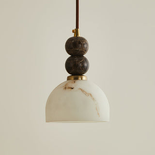 Arica Marble Orb Dome Pendant Light