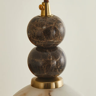 Arica Marble Orb Dome Pendant Light