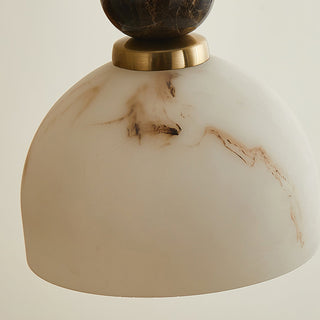 Arica Marble Orb Dome Pendant Light