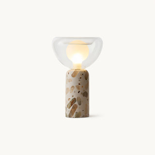 Lila Modern Travertine Table Lamp