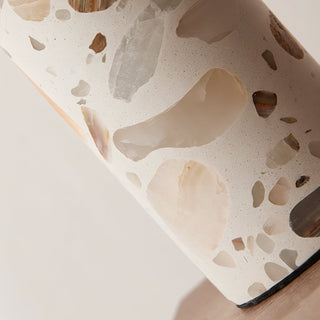Lila Modern Travertine Table Lamp