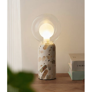 Lila Modern Travertine Table Lamp