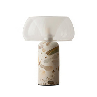 Lila Modern Travertine Table Lamp