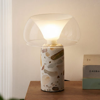 Lila Modern Travertine Table Lamp
