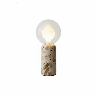 Lila Modern Travertine Table Lamp