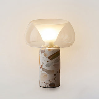 Lila Modern Travertine Table Lamp