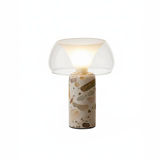Lila Modern Travertine Table Lamp