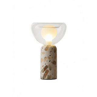 Lila Modern Travertine Table Lamp