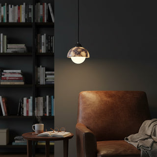 Lila Marble  Glass Pendant Light