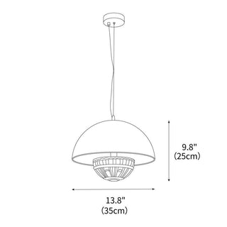 Art Flying Saucer Scandinavian Resin Pendant Light