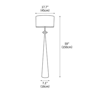 Arteriors Putney Modern Metal Floor Light