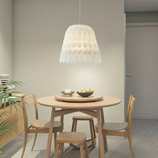 Artistic Organic Acrylic Feather Pendant Light