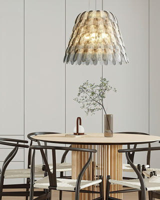 Artistic Organic Acrylic Feather Pendant Light