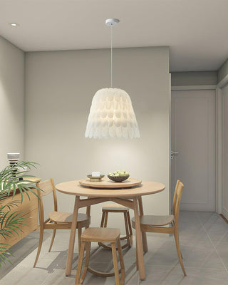 Artistic Organic Acrylic Feather Pendant Light