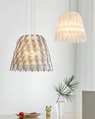 Artistic Organic Acrylic Feather Pendant Light