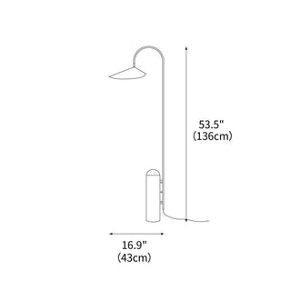 Reed Contemporary Marble Wall Lamp