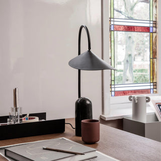 Reed Contemporary Marble Table Lamp