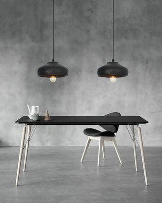 Ashen Wave Minimalist Resin Pendant Light